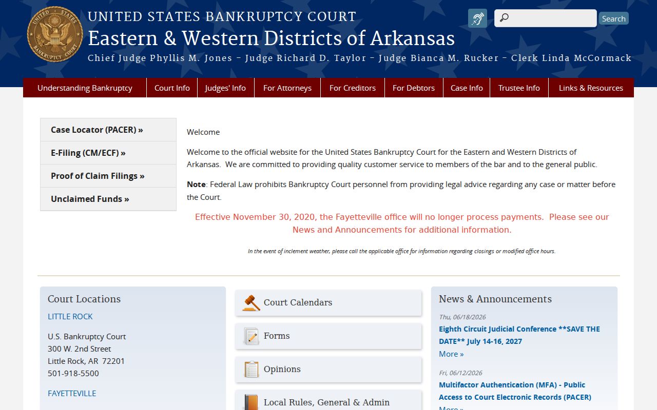 Federal bankruptcy court source distinct from the Altheimer court docket