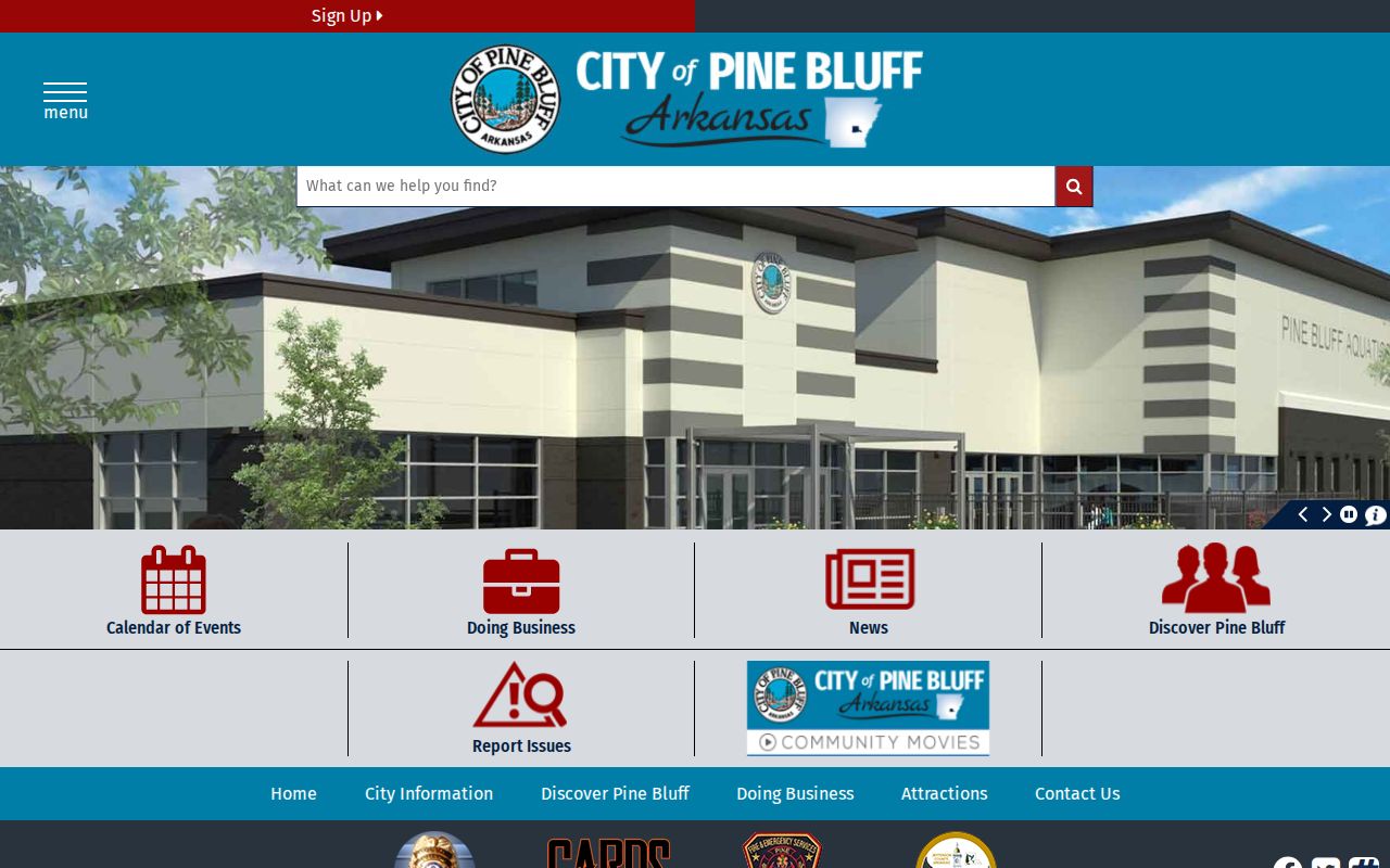 City of Pine Bluff source for Pine Bluff court docket access