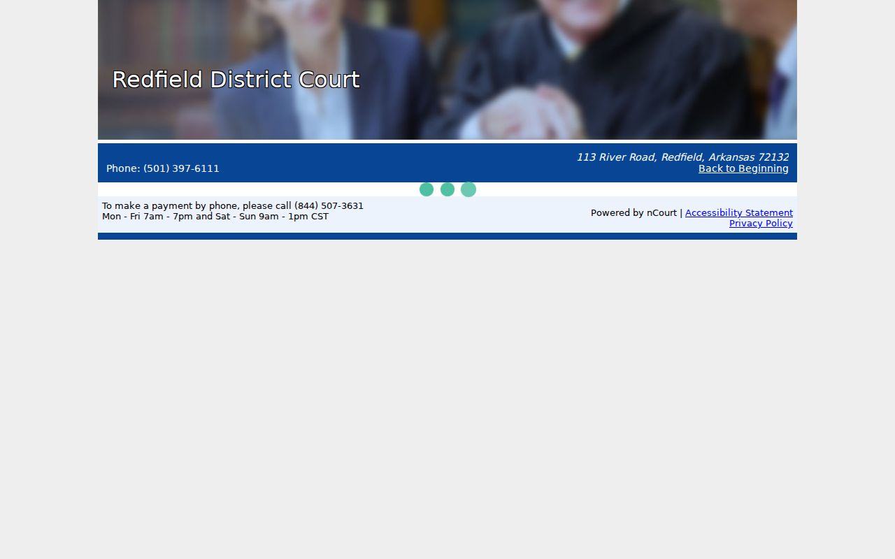 Redfield citation payment field for the Redfield court docket
